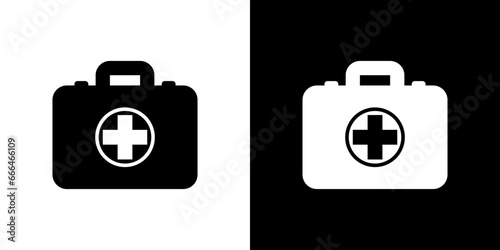 Medical box, vector design for any purposes. Emergency symbol. First aid. Health care. Cross symbol.