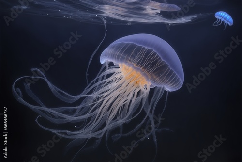 Jellyfish in the Deep Blue Sea