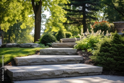 outdoor natural stone steps doubling as workout stairs © Alfazet Chronicles