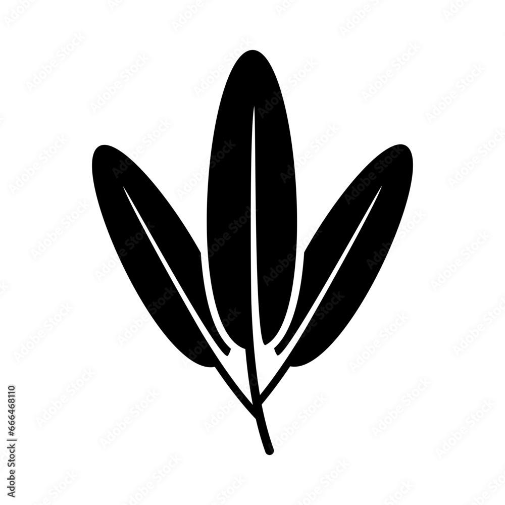 Leaf icon logo design vector template illustration