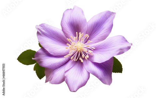 Realistic Austin Flower on White Surface on White or PNG Transparent Background.