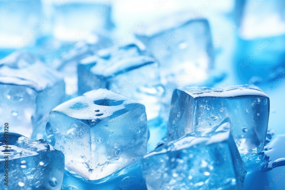 cold ice-cubes shimmering on a hot sunny day cold ice-cubes shimmering on a hot sunny day