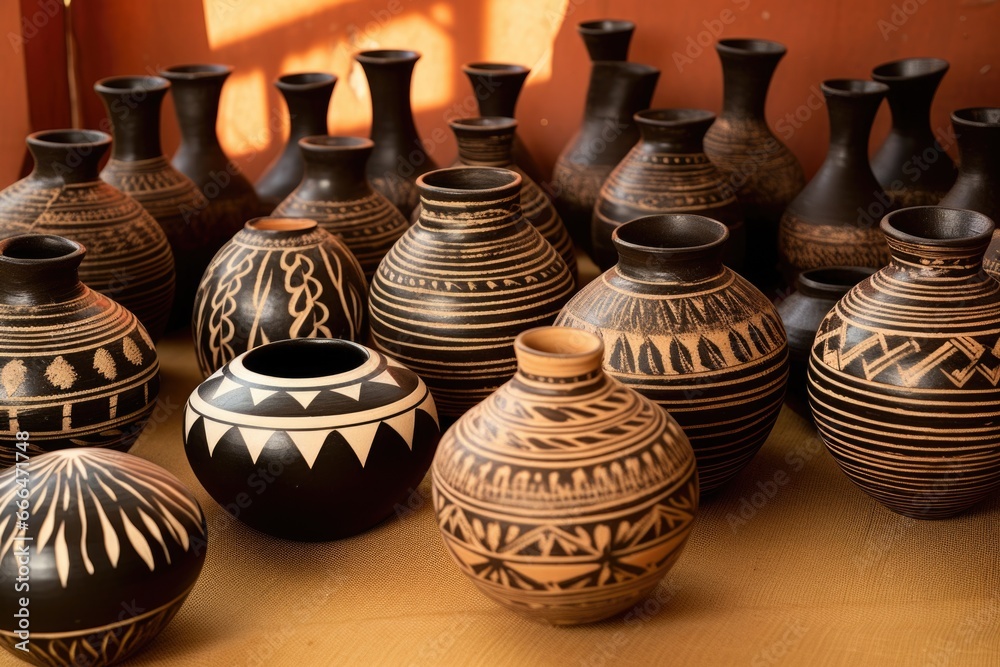 variety of traditional pottery from diverse cultures variety of traditional pottery from diverse cultures