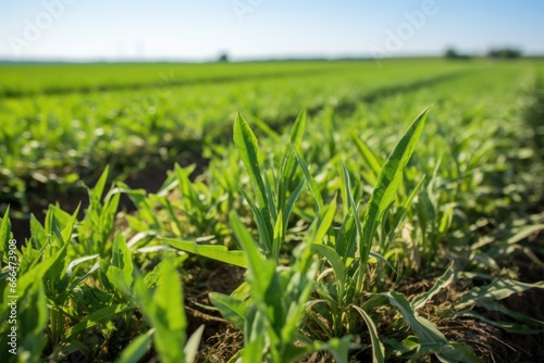 a cover crop in fields during off-season