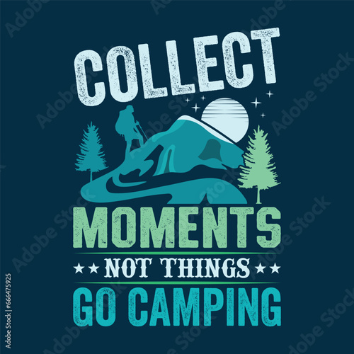 Vintage Camping-Hiking t-shirt Design for travellers