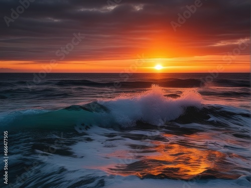 Great sunset over the sea © magr80