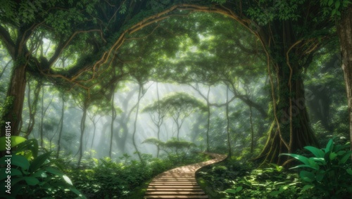  Enchanted Canopy  Exploring the Beauty of a Lush Green Jungle 