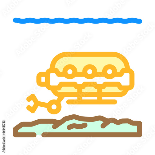 marine research expeditions color icon vector. marine research expeditions sign. isolated symbol illustration