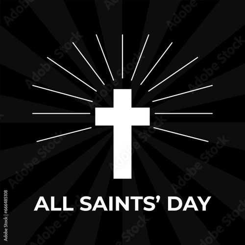 all saints day vector design
