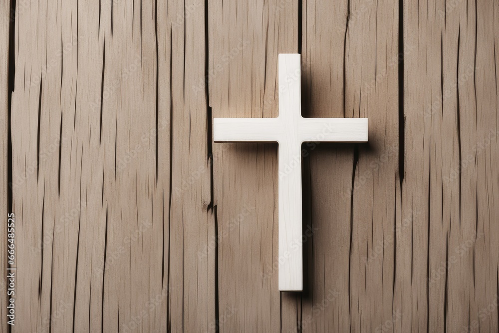 a high quality stock photograph of a single cross