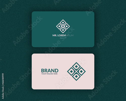 Professional branding modern minimalist business card template design