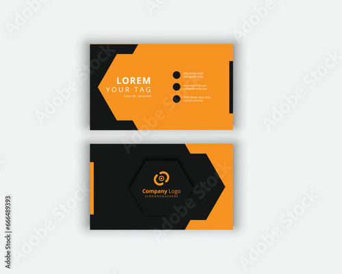 Professional branding modern minimalist business card template design