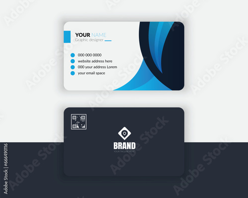 Professional branding modern minimalist business card template design