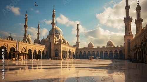 Al-Azhar Mosque, Cairo, Egypt. AI