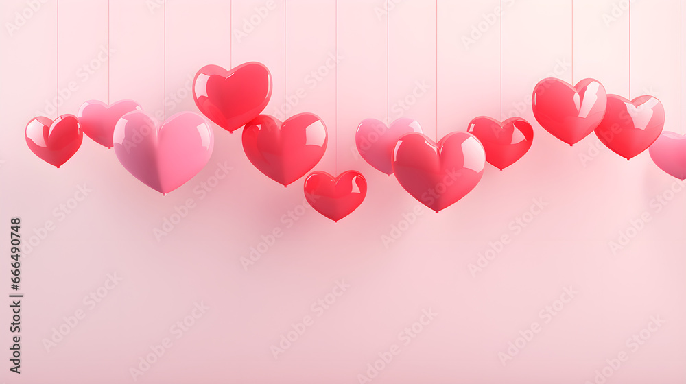 	
Background of red hearts romance love