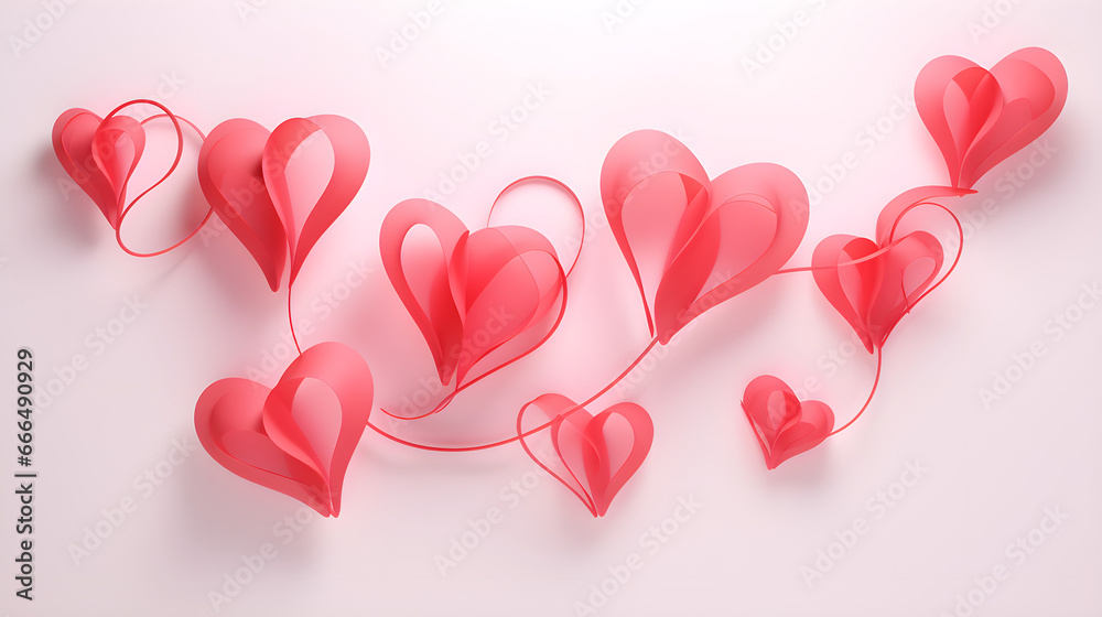 	
Background of red hearts romance love