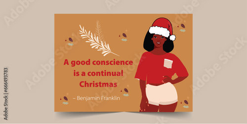  A good conscience is a continual, Christmas card