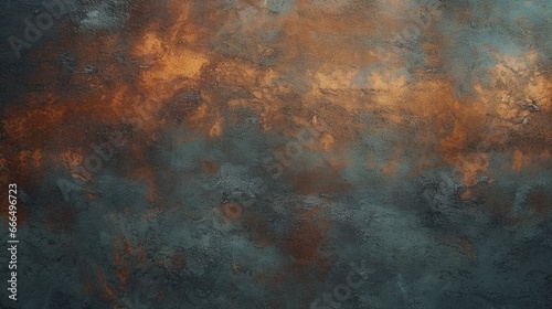 old grunge copper bronze rustic texture dark black.Generative AI photo