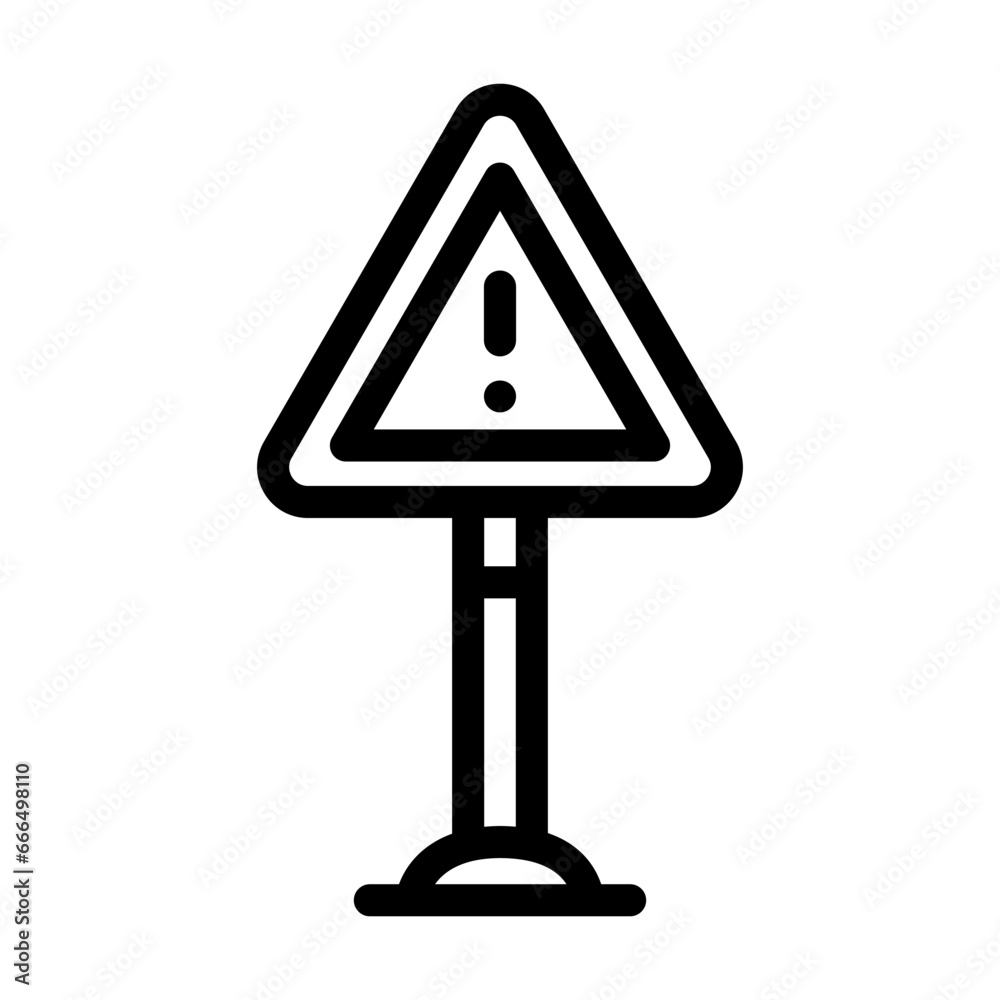 alert risk line icon vector. alert risk sign. isolated contour symbol black illustration alert risk line icon vector. alert risk sign. isolated contour symbol black illustration