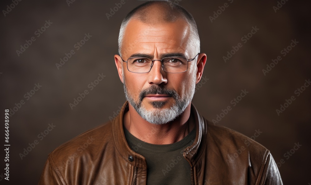 Photo of a man wearing glasses and a blue shirt