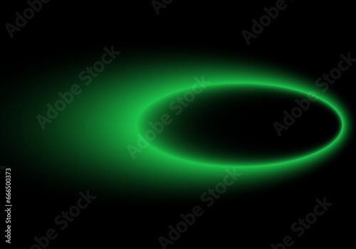 Fondo con elipse en degradado verde sobre fondo negro