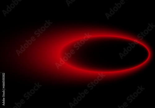 Fondo con elipse en degradado rojo sobre fondo negro