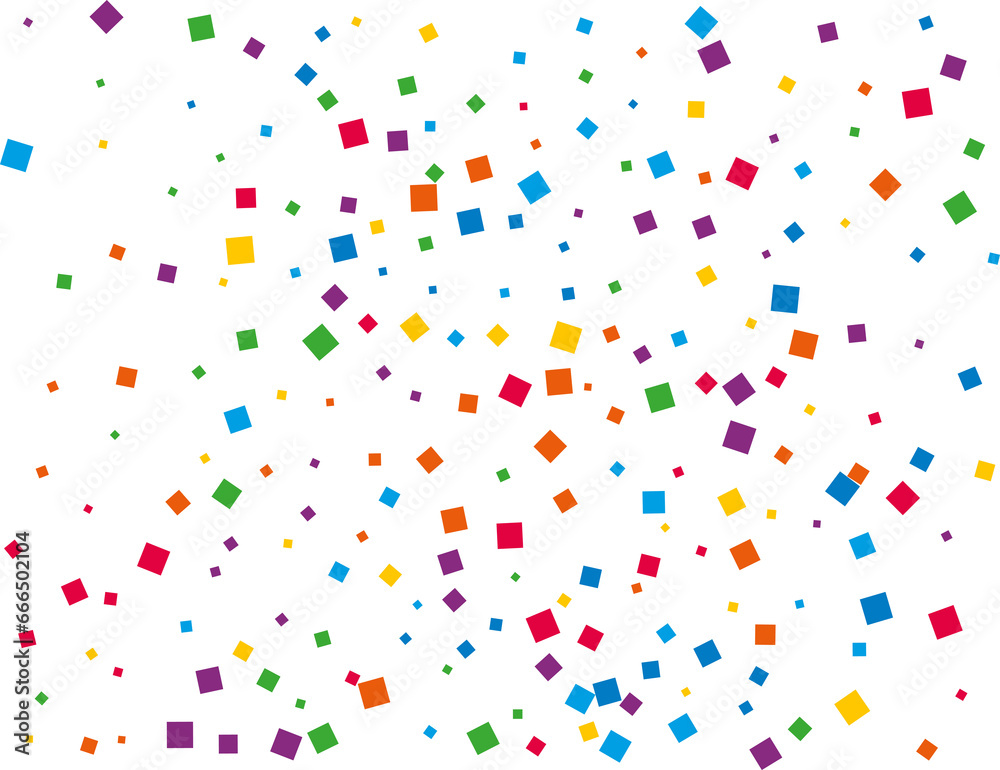 Rainbow Square Confetti Rainbow Square Confetti
