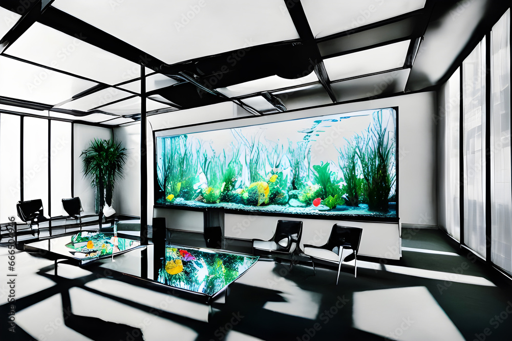 Fototapeta premium Modern loft interior design