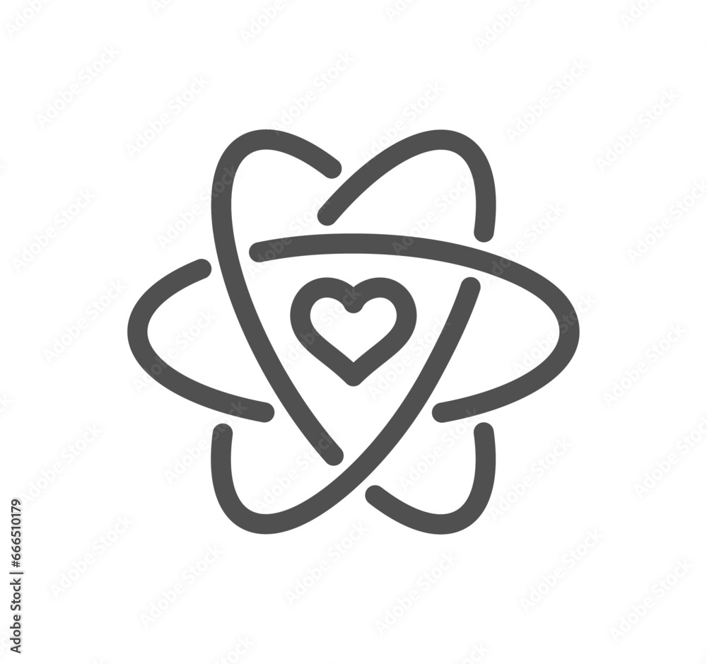 Friendship and charity related icon outline and linear vector. Friendship and charity related icon outline and linear vector.