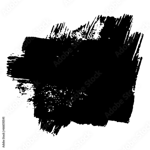 Grunge background, brushstroke.Abstract distress ink texture.Hand-drawn gouache paint strip,smear with roughness and scuffs.Art element for design.Isolated. Vector illustration