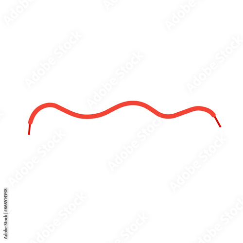  Red Shoelace Icon