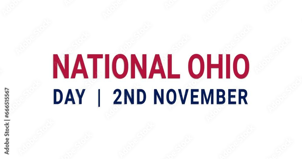 National Ohio Day Text Animation with alpha channel. Great for National Ohio Day Celebrations, events, and social media feed wallpaper stories. Transparent background, easy to put into any video National Ohio Day Text Animation with alpha channel. Great for National Ohio Day Celebrations, events, and social media feed wallpaper stories. Transparent background, easy to put into any video