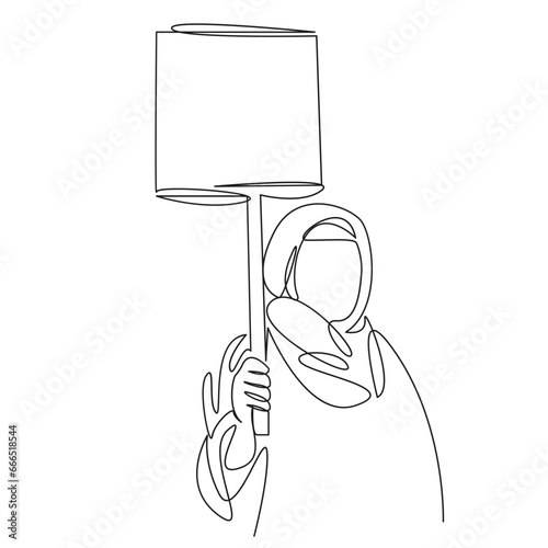 Muslim woman opposes