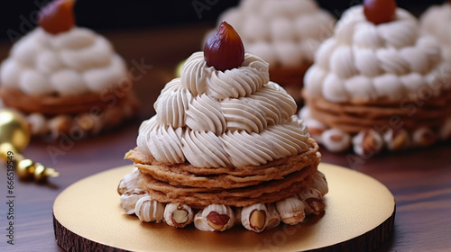 Delicious Mont Blanc Chestnut Cake photo