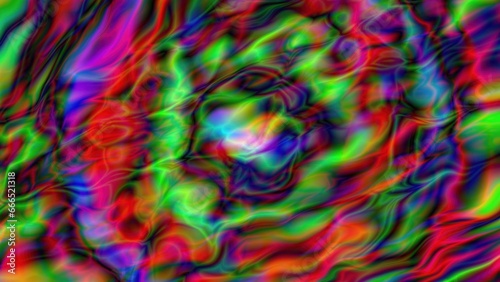 Abstract trippy psychedelic. Computer generated 3d render