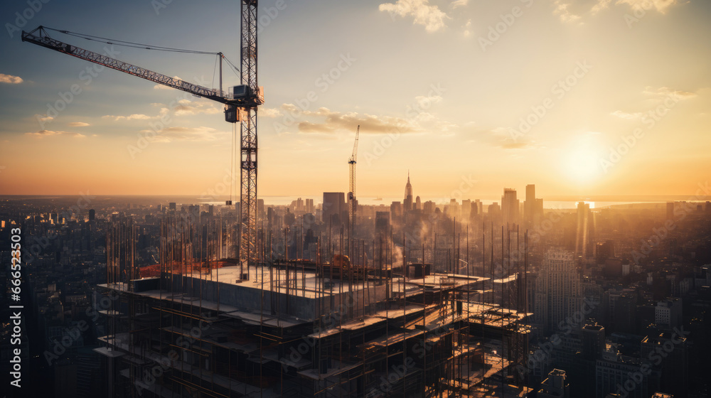 Fototapeta premium Metropolitan Progress: Architecture and Urban Density