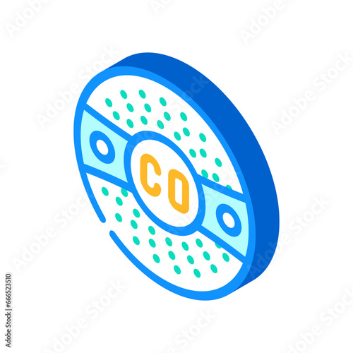 smart carbon monoxide detector home isometric icon vector. smart carbon monoxide detector home sign. isolated symbol illustration