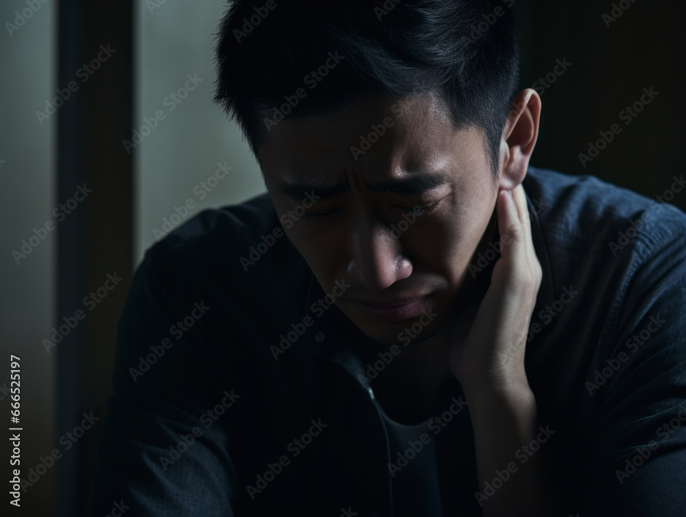 A sad man sat in the shadows A sad man sat in the shadows