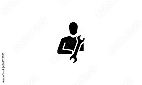 mechanic Auto service, repair icon. Car Tool Sign symbol. Vector illustration