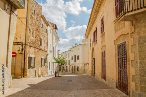 Buildings of the old town of Art    Mallorca island  Balearic islands  Spain
