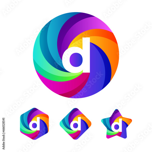 Free Download Vector Illustration Abstract Letter Gradient Colorful Style.	
 - GFXLoad