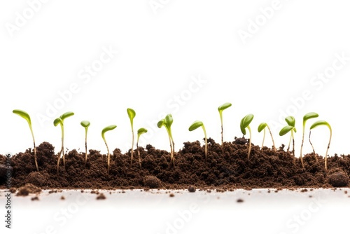 Seed germination in isolated soil section