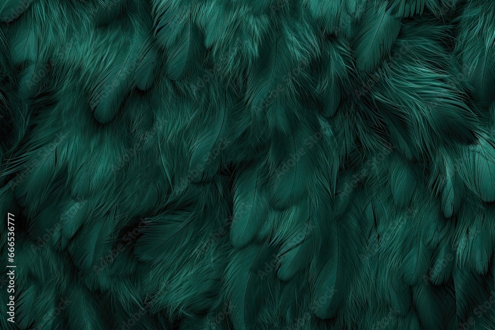 Obraz na płótnie Vintage background with a beautiful dark green feather texture w salonie