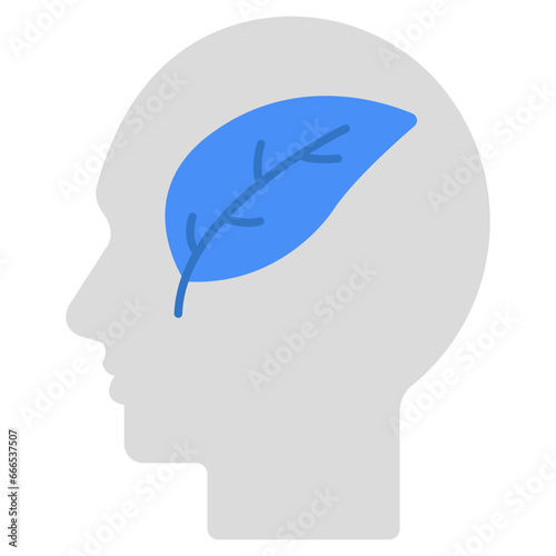 A unique design icon of eco mind