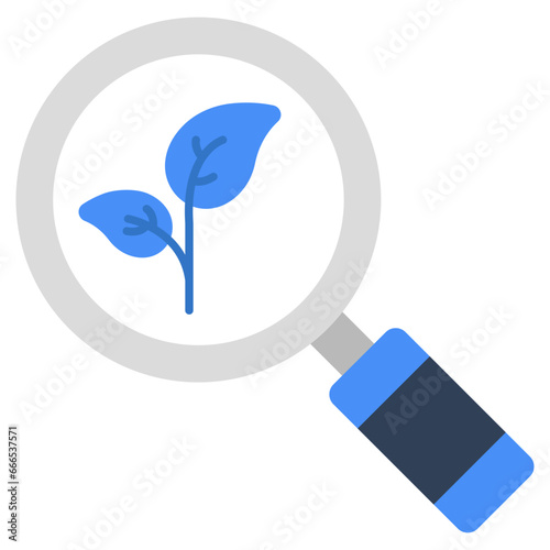Modern design icon of ecological research 
