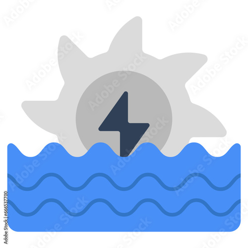 Modern design icon of hydro power