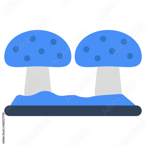 Modern design icon of mushroom