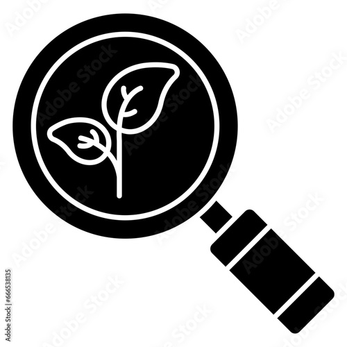 Modern design icon of ecological research 