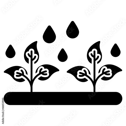 Agriculture rainfall icon in perfect design