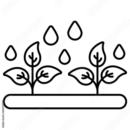 Agriculture rainfall icon in perfect design